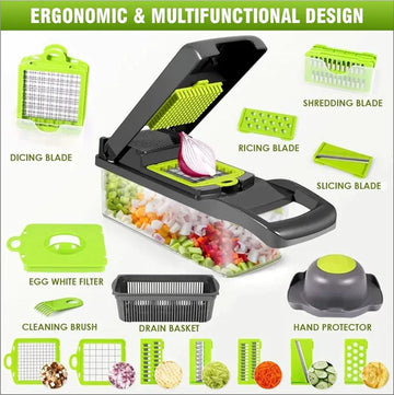 14 in 1 Multi-Purpose Vegetable Chopper | All-in-One Kitchen Solution