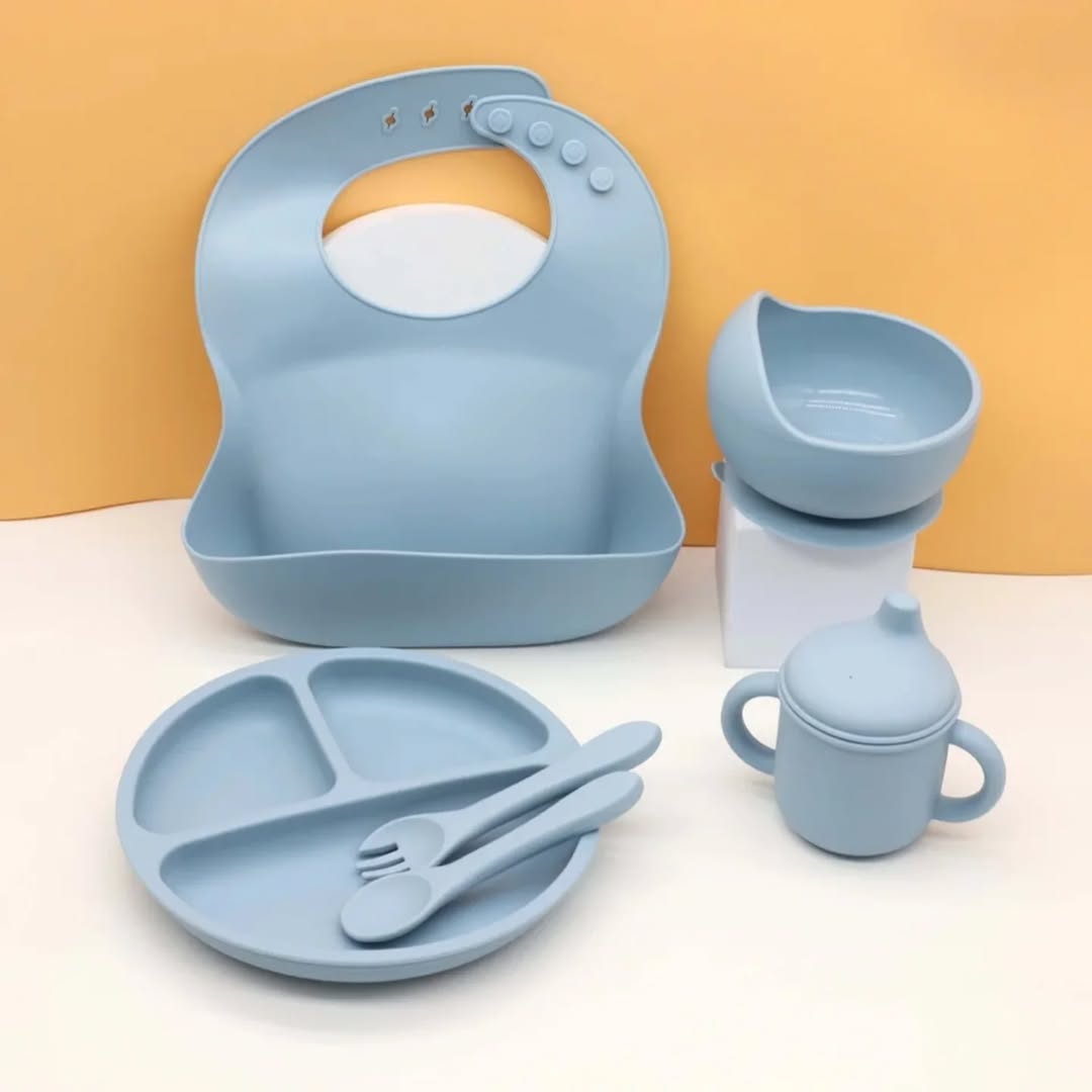 Baby Feeding Set | Silicone Baby Led Weaning Set | Tableware Kit for Babies & Toddlers