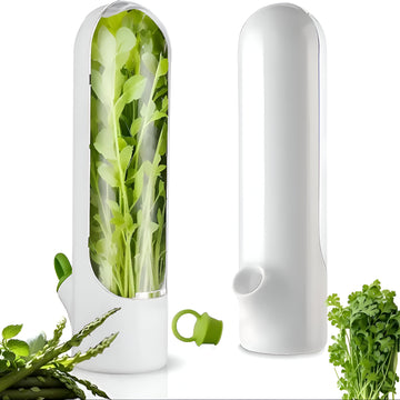 FreshMax Vegetable Preservation Pods - Keep Herbs Fresh for 2-3 Weeks - Refrigerator Storage Containers for Coriander, Mint, and More