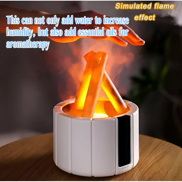 7-Color Simulated Campfire Flame Humidifier Aromatherapy Machine