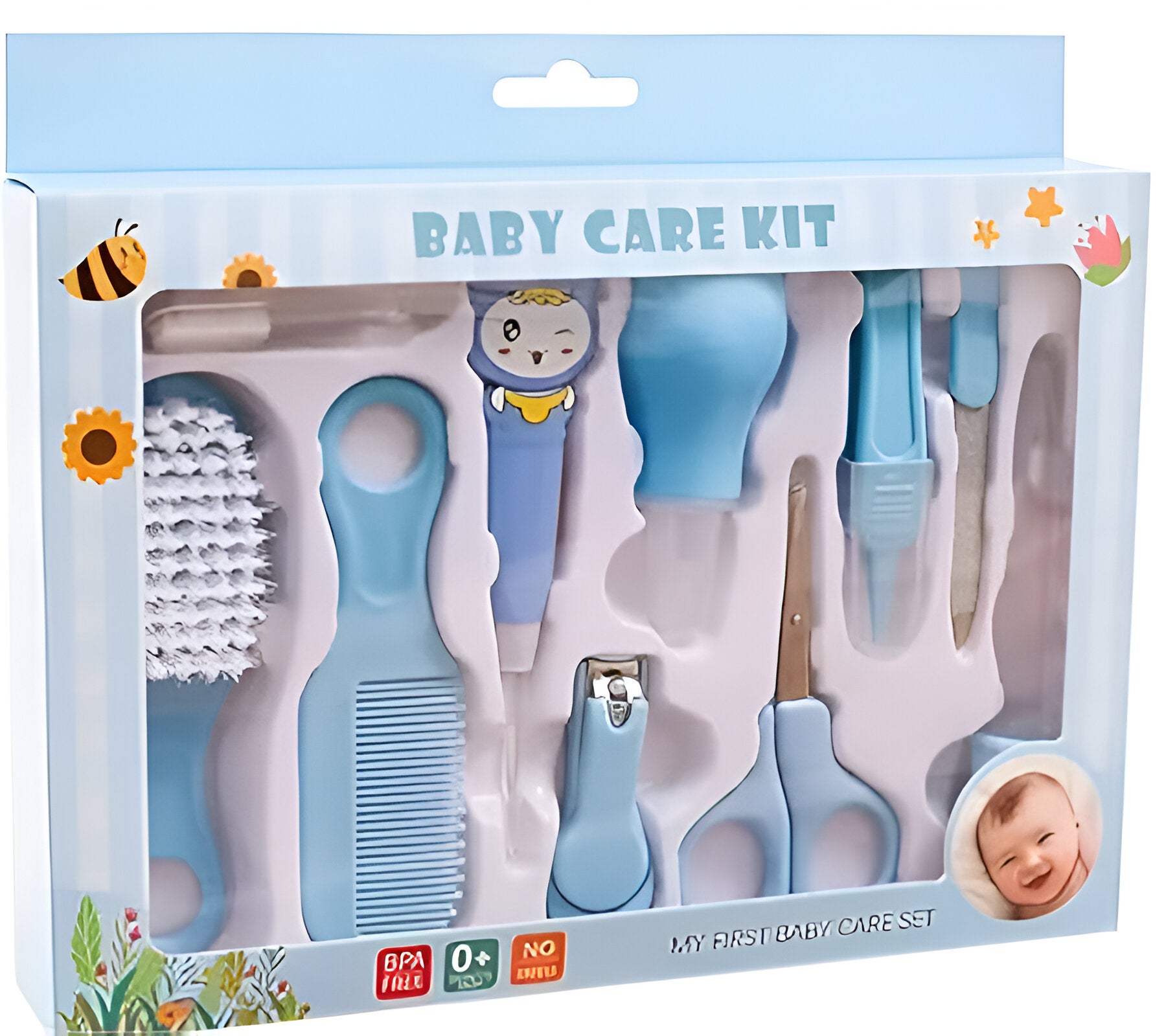 Care Kit with Ear Spoon, Nail Clippers, And Buffing Brush - No Fragrance, Battery Powered, Includes Tools And Accessories (No Gel Or Powder)