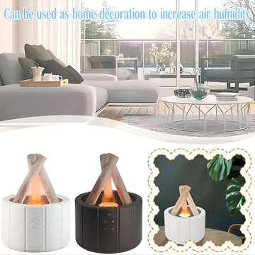 7-Color Simulated Campfire Flame Humidifier Aromatherapy Machine